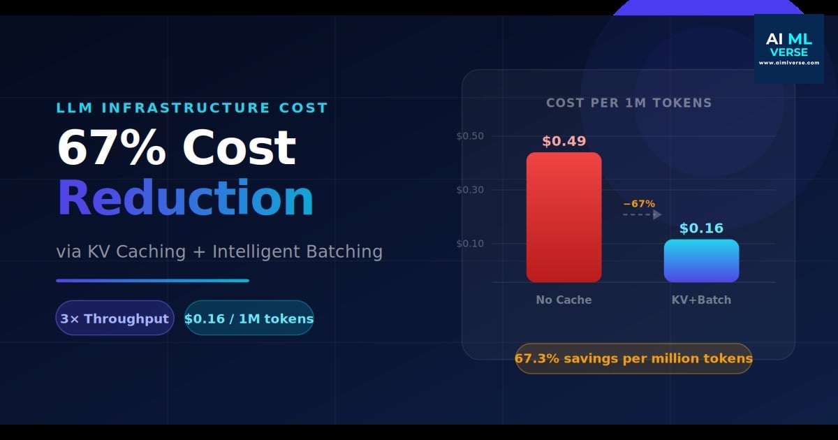 LLM cost reduction with KV caching and batching